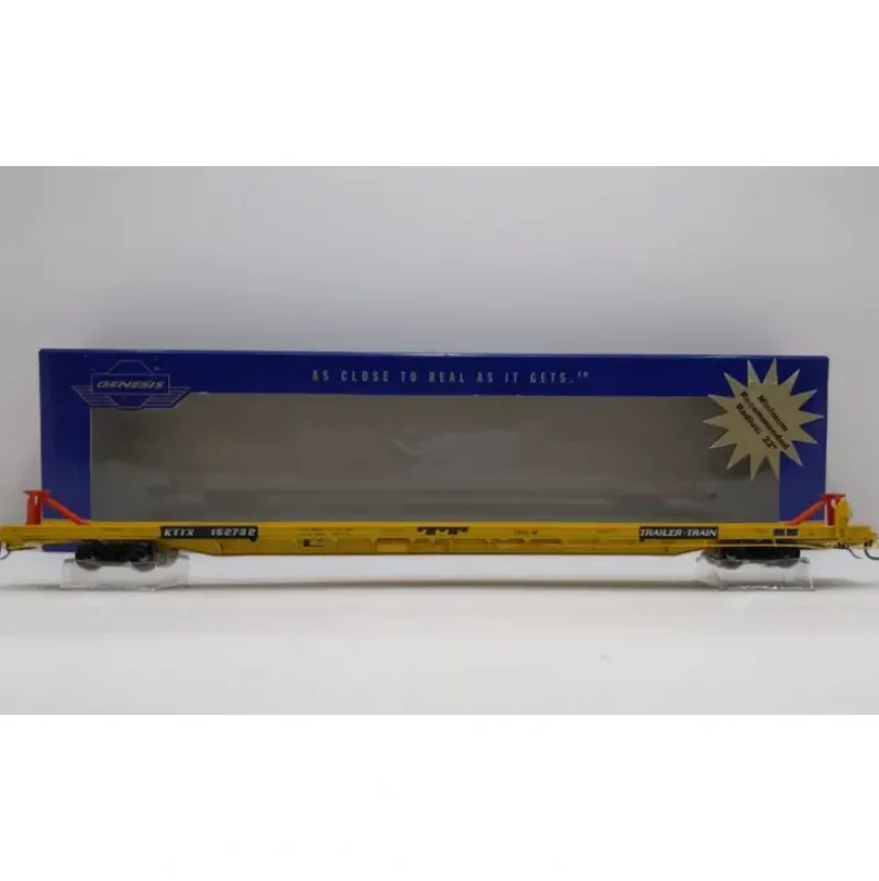 Trains|Athearn G29515 HO 89' F89-F Flat, KTTX/Yellow #152732 - Model Train Junction: Quality Parts and Art Supplies