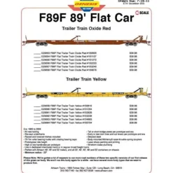 Trains|Athearn G29554 TT/Oxide #151107 HO F89F Flat - Model Train Junction: Quality Parts and Art Supplies