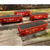 Athearn, HO Scale, ATH79507, 34' 2 Bay Hopper, CB&Q, 4 Pack USED - Model Train Junction: Quality Parts and Art Supplies Sale