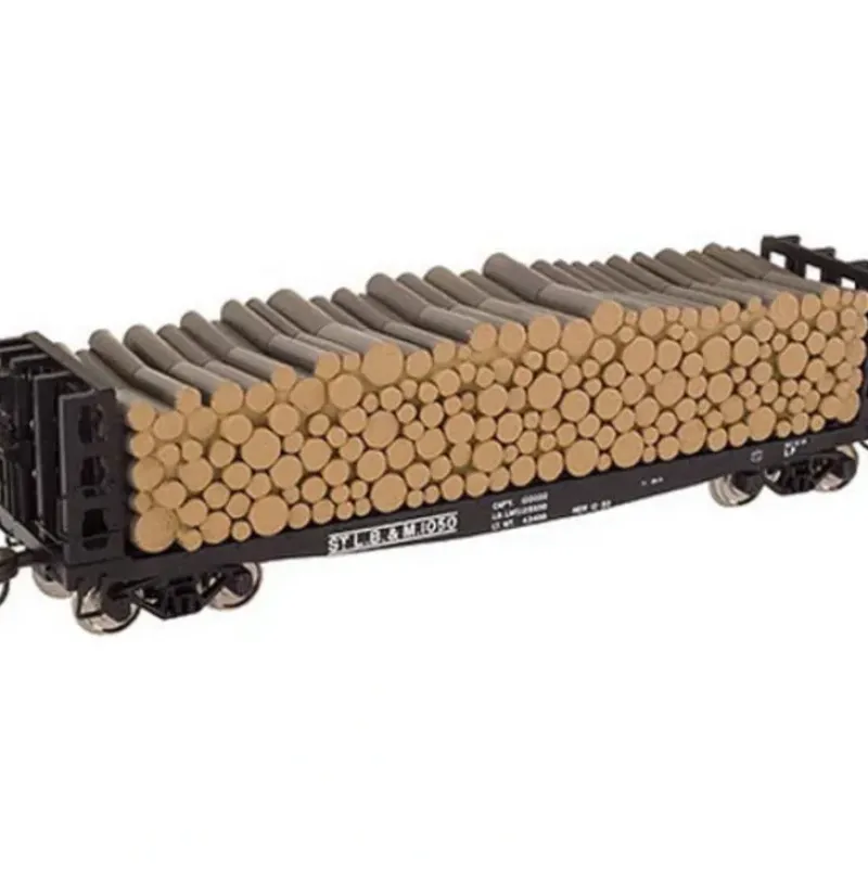 Trains|Atlas 16171 B&M 42' Pulpwood Flatcar #1 - Model Train Junction: Quality Parts and Art Supplies