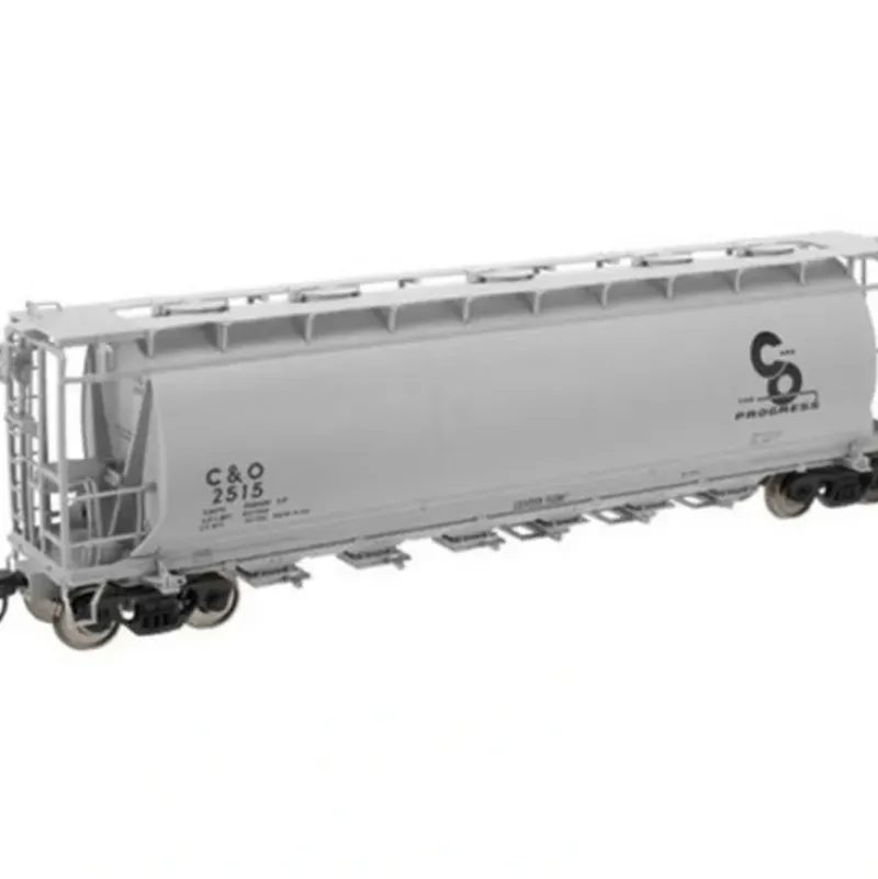 Trains|Atlas 20000541 C&O 6-Bay Cylindrical Hopper #2512 - Model Train Junction: Quality Parts and Art Supplies