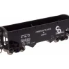 Trains|Atlas 18892 C&O 2-Bay Offset Hopper #50590 - Model Train Junction: Quality Parts and Art Supplies