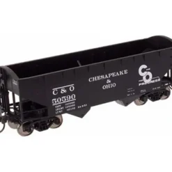 Trains|Atlas 18892 C&O 2-Bay Offset Hopper #50590 - Model Train Junction: Quality Parts and Art Supplies