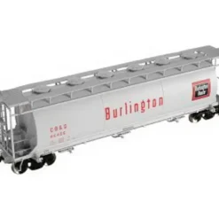 Trains|Atlas 19326 CB&Q 3-Bay Cylindrical Hopper No. 85403 - Model Train Junction: Quality Parts and Art Supplies