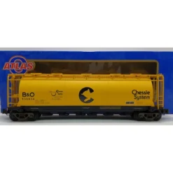 Trains|Atlas 6332-2 Chessie System Cylindrical Hopper #835034 (3-Rail) LN/Box - Model Train Junction: Quality Parts and Art Supplies