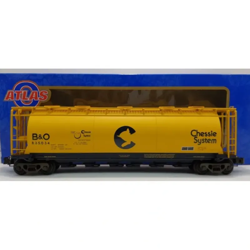 Trains|Atlas 6332-2 Chessie System Cylindrical Hopper #835034 (3-Rail) LN/Box - Model Train Junction: Quality Parts and Art Supplies
