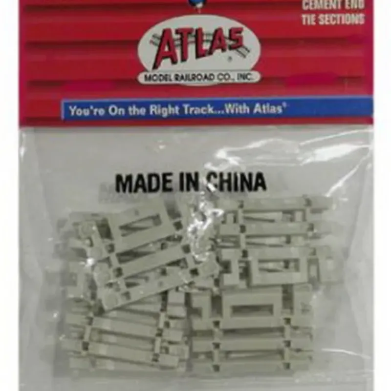 Trains|Atlas 0599 Conrete End Tie Sections (Pack of 12) - Model Train Junction: Quality Parts and Art Supplies