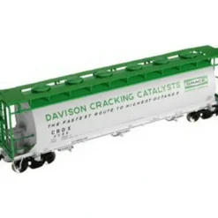 Trains|Atlas 19861 Davison 3-Bay Cylindrical Hopper #4504 - Model Train Junction: Quality Parts and Art Supplies
