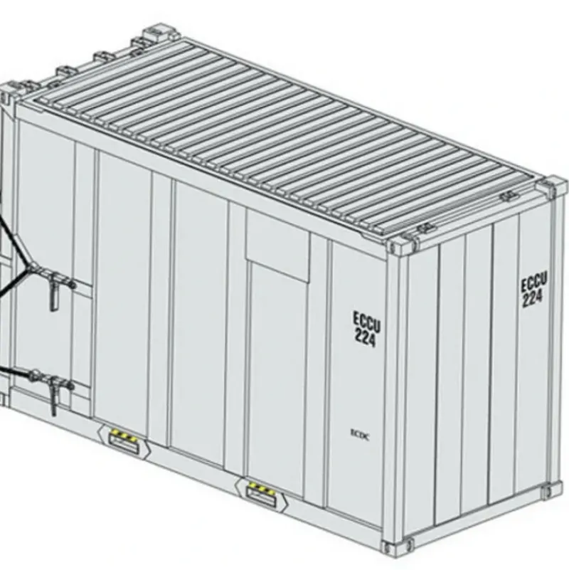 Trains|Atlas 20000656 ECCU 20' Hi-Cube MSW Trash Containers (4) - Model Train Junction: Quality Parts and Art Supplies