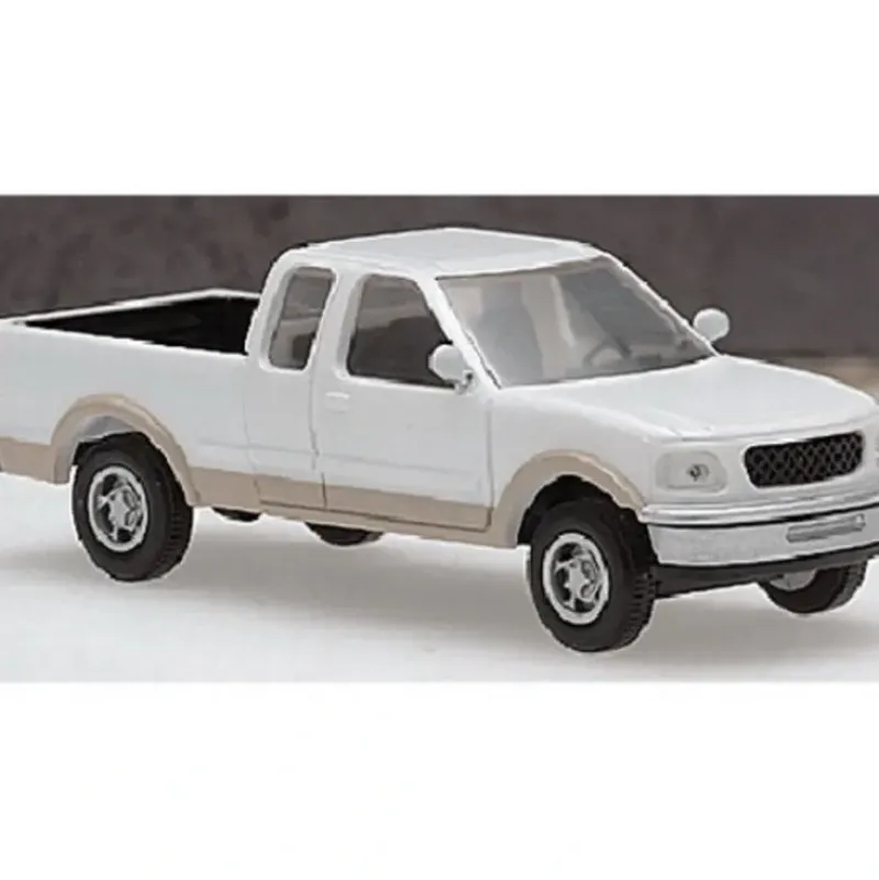 Trains|Atlas 1249 HO 1997 Ford-F150 Standard Side Pickup White/Tan - Model Train Junction: Quality Parts and Art Supplies