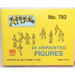 Trains|Atlas 0793 HO Assorted Unpainted Figures (Set of 24) - Model Train Junction: Quality Parts and Art Supplies