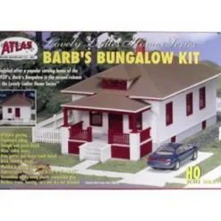 Trains|Atlas 0712 HO Barb's Bungalow Kit - Model Train Junction: Quality Parts and Art Supplies