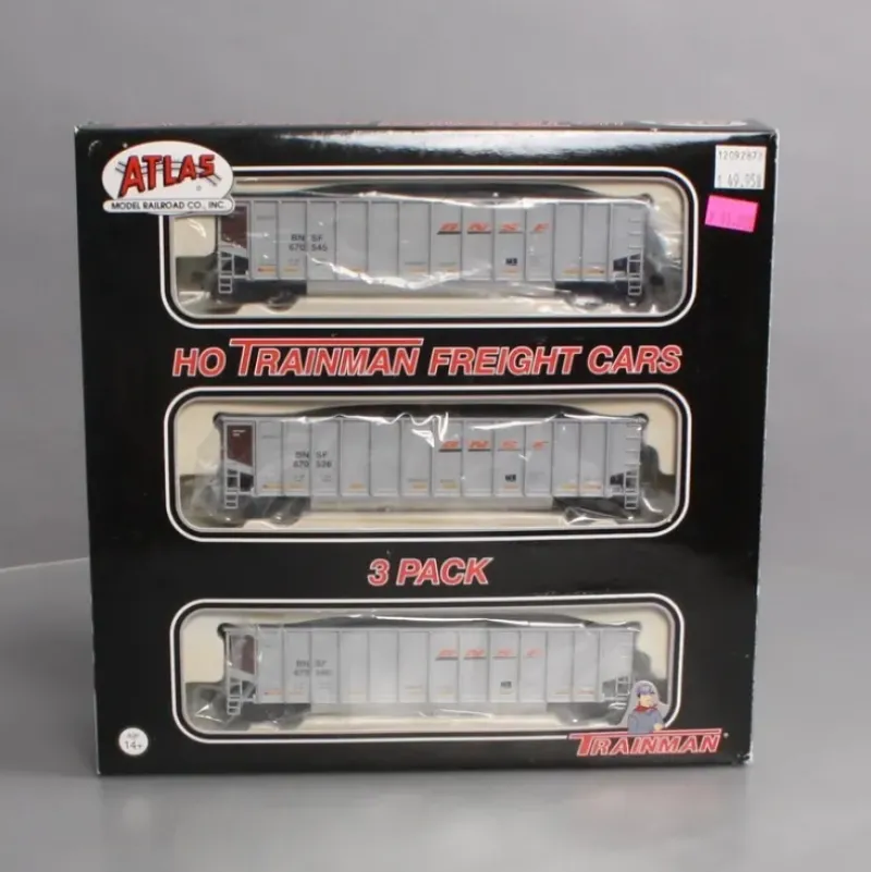 Trains|Atlas 20000499 HO BNSF Coal Gondola w/ Load (Set of 3) - Model Train Junction: Quality Parts and Art Supplies
