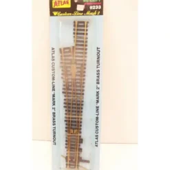 Trains|Atlas 233 HO Brass Mark 2 #6 Left Switch Turnout - Model Train Junction: Quality Parts and Art Supplies