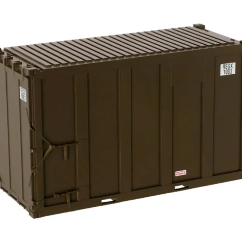 Trains|Atlas 20000378 HO Brown MSW 20' Containers (Pack of 4) - Model Train Junction: Quality Parts and Art Supplies