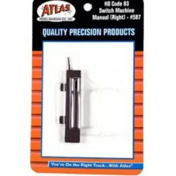 Trains|Atlas 0587 HO Code 83 Right Hand Manual Switch Machine - Model Train Junction: Quality Parts and Art Supplies