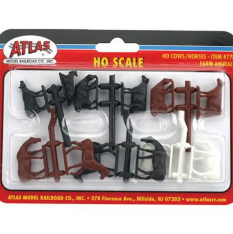 Trains|Atlas 778 HO Cows & Horses Farm Animals - Model Train Junction: Quality Parts and Art Supplies