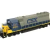 Trains|Atlas 10000387 HO CSX GP40-2 Phase 1 Diesel Locomotive w/o Sound #6358 -DC - Model Train Junction: Quality Parts and Art Supplies