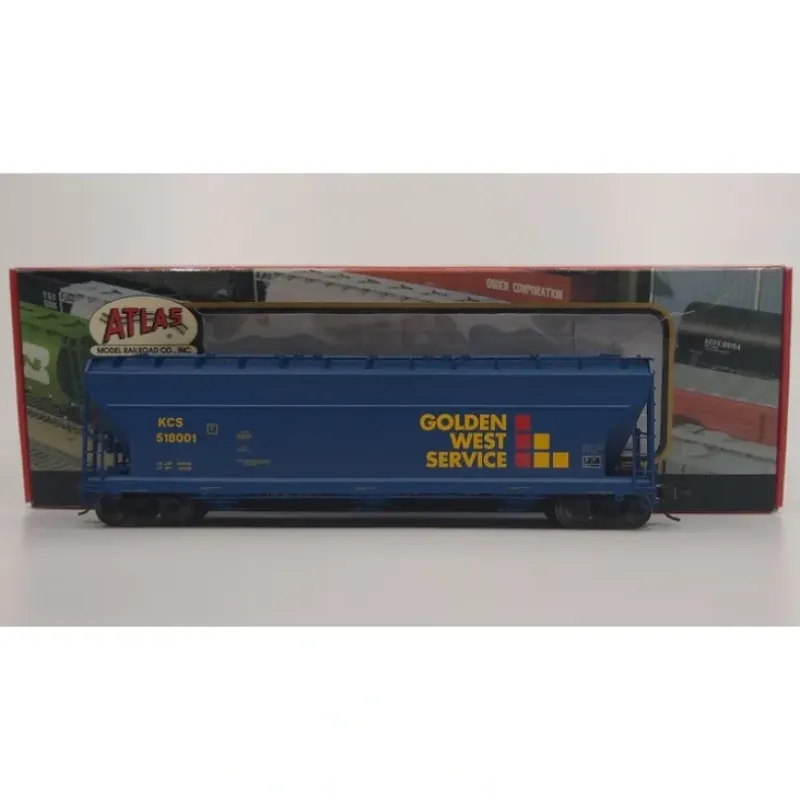Trains|Atlas 1406-1 HO Golden West Service 3-Bay Hopper Car #518001 - Model Train Junction: Quality Parts and Art Supplies