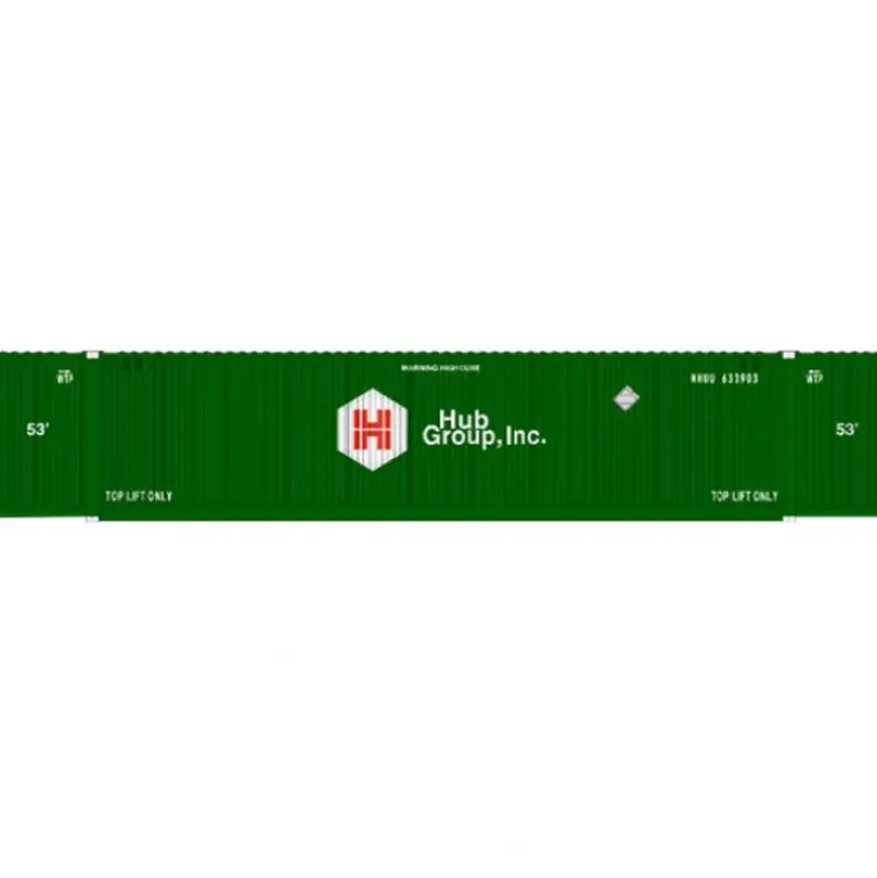 Trains|Atlas 20001086 HO HUB 53' CIMC Container Set #2 (Pack of 3) - Model Train Junction: Quality Parts and Art Supplies