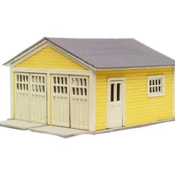 Trains|Atlas 0740 HO Kate's Colonial Garage Wooden Kit (Pack of 2) - Model Train Junction: Quality Parts and Art Supplies