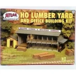 Trains|Atlas 0750 HO Lumber Yard & Office Building Kit - Model Train Junction: Quality Parts and Art Supplies