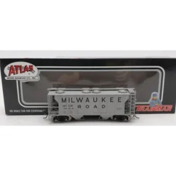 Trains|Atlas 17183 HO Milwaukee Road PS-2 2-Bay Covered Hopper #98819 NIB - Model Train Junction: Quality Parts and Art Supplies