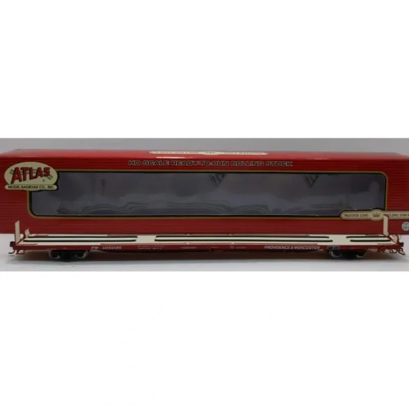 Trains|Atlas 20000023 HO Providence & Worcester 89'4" Flatcar #105095 - Model Train Junction: Quality Parts and Art Supplies