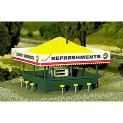 Trains|Atlas 715 HO Refreshment Stand Building Kit - Model Train Junction: Quality Parts and Art Supplies