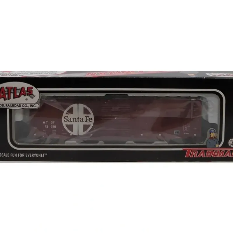 Trains|Atlas 20001096 HO Santa Fe TrainMan 50' 6" Box Car # 51291 - Model Train Junction: Quality Parts and Art Supplies