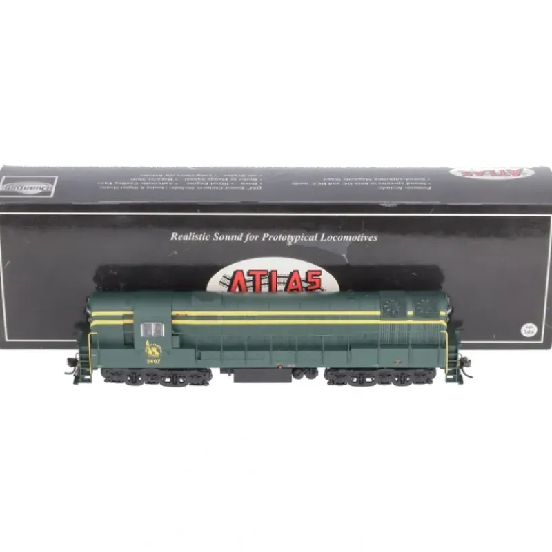 Trains|Atlas 7766 HO Scale Central of New Jersey Trainmaster #2407 w/DCC & Sound - Model Train Junction: Quality Parts and Art Supplies