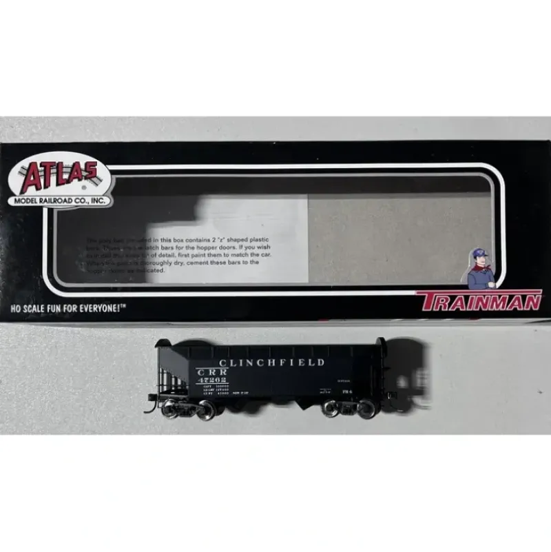 Trains|Atlas 18894 HO Scale Clinchfield 2-Bay Offset Side Hopper #47262 - Model Train Junction: Quality Parts and Art Supplies