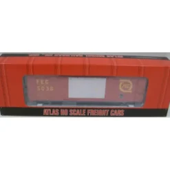 Trains|Atlas 1764-2 HO Scale Florida East Coast Evans Double Plug Door Box Car #5038 - Model Train Junction: Quality Parts and Art Supplies