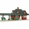 Trains|Atlas 706 HO Scale Passenger Station Approx. 9" x 4.125" Building Kit - Model Train Junction: Quality Parts and Art Supplies