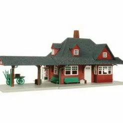 Trains|Atlas 706 HO Scale Passenger Station Approx. 9" x 4.125" Building Kit - Model Train Junction: Quality Parts and Art Supplies