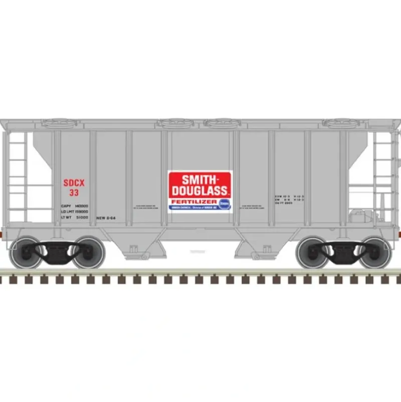 Atlas, 20006560, HO Scale, PS-2 Covered Hopper Smith Douglass SDCX #33 - Model Train Junction: Quality Parts and Art Supplies Sale