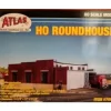 Trains|Atlas 709 HO Scale Roundhouse Building Model Kit - Model Train Junction: Quality Parts and Art Supplies