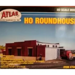 Trains|Atlas 709 HO Scale Roundhouse Building Model Kit - Model Train Junction: Quality Parts and Art Supplies