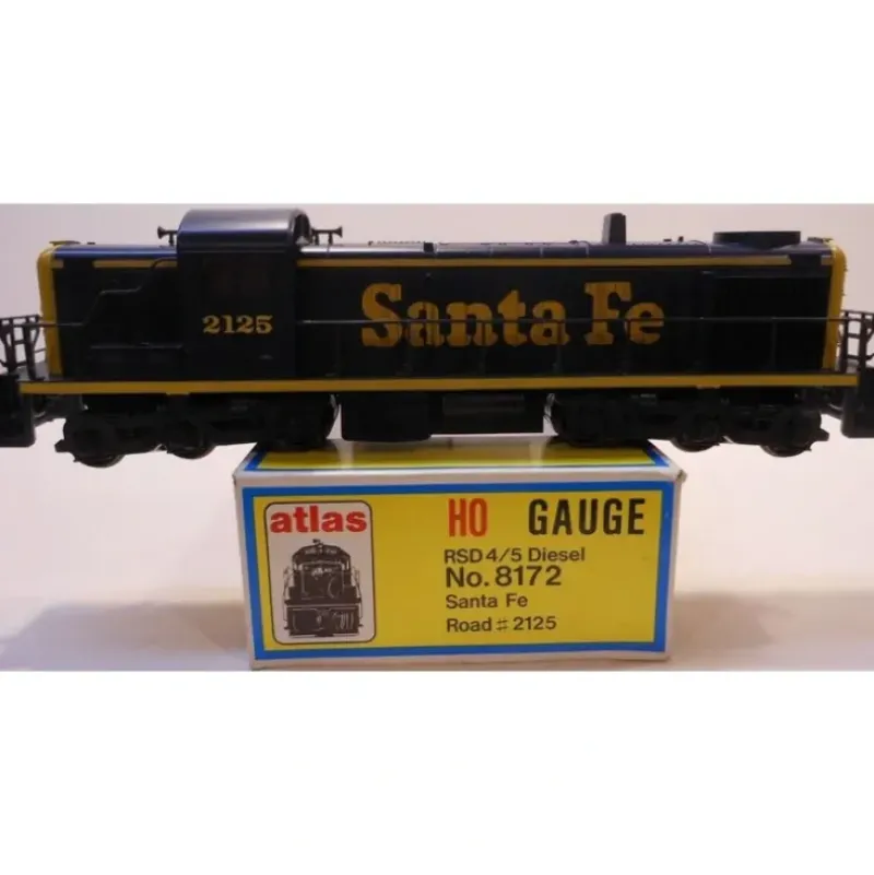 Trains|Atlas 8172 HO Scale Santa Fe RSD 4/5 Diesel Locomotive #2125 LN/Box - Model Train Junction: Quality Parts and Art Supplies