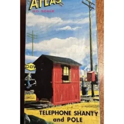 Trains|Atlas 705-75 HO Scale Telephone Shanty & Poles Building Kit - Model Train Junction: Quality Parts and Art Supplies