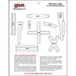 Trains|Atlas 0361 HO Track Planning Template - Model Train Junction: Quality Parts and Art Supplies