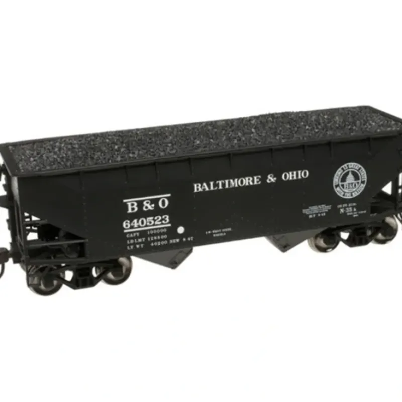 Trains|Atlas 20000980 HO Trainman 2-Bay Offset Hopper, B&O (3) - Model Train Junction: Quality Parts and Art Supplies