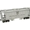 Trains|Atlas 11298 HO Trainman PS-2 Covered Hopper, PRR #257757 - Model Train Junction: Quality Parts and Art Supplies