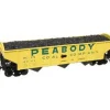 Trains|Atlas 20000973 HO Trainman 70-Ton 3-Bay Hopper, Peabody Coal (3) - Model Train Junction: Quality Parts and Art Supplies