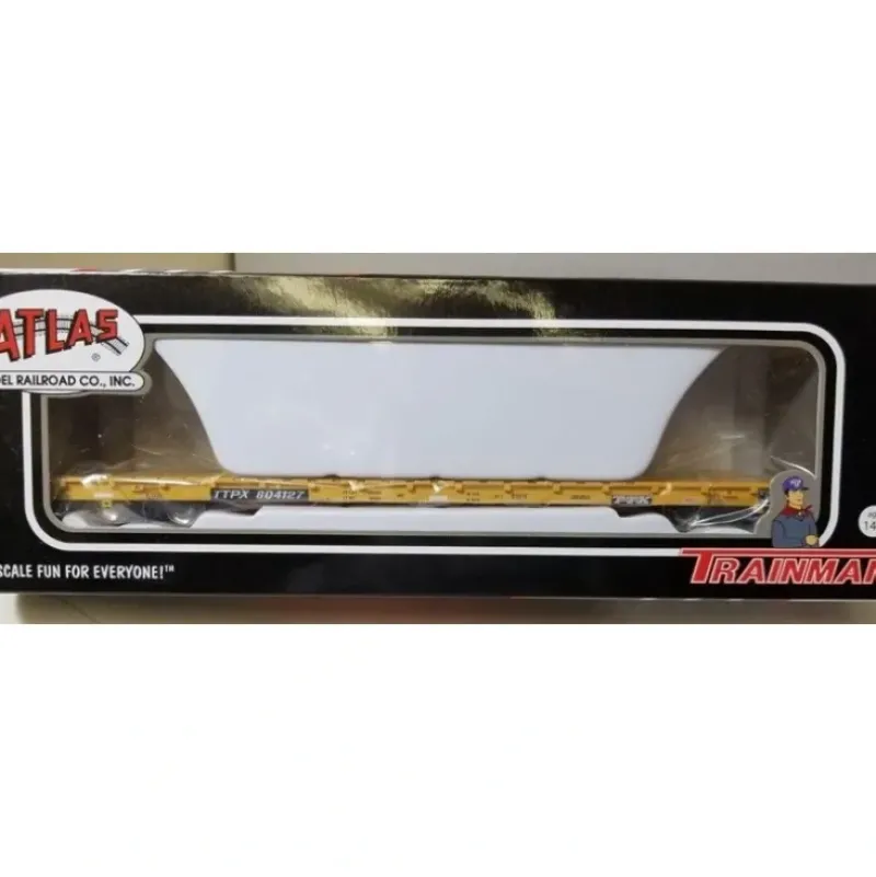 Trains|Atlas 20006445 HO TTX TM 68' Bulkhead Flat Car #804127 LN/Box - Model Train Junction: Quality Parts and Art Supplies