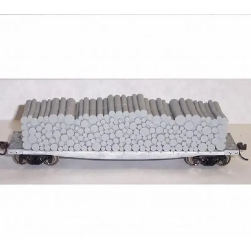 Trains|Atlas 1600 HO -Undecorated Open End Pulpwood Flatcar - Model Train Junction: Quality Parts and Art Supplies