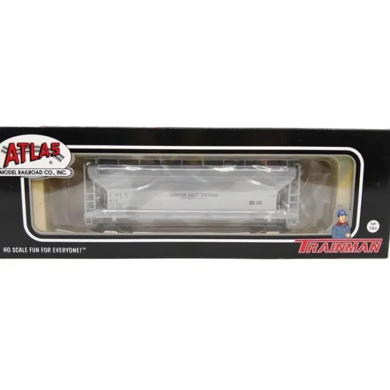 Trains|Atlas 20001146 HO USLX TM 3560 Hopper (Morton Salt Div) #676 - Model Train Junction: Quality Parts and Art Supplies