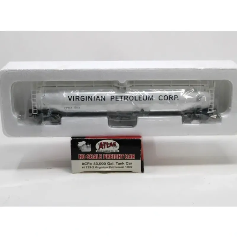 Trains|Atlas 1733-2 HO Virginian Petroleum Corp. 33,000 Gal Tank Car LN/Box - Model Train Junction: Quality Parts and Art Supplies