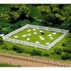 Trains|Atlas 776 HO White 72" Plastic Picket Fence W/Gate Building Kit - Model Train Junction: Quality Parts and Art Supplies