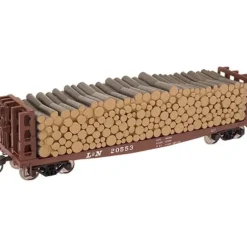 Trains|Atlas 1613-2 L&N GSC Pulpwood Flatcar #20515 - Model Train Junction: Quality Parts and Art Supplies